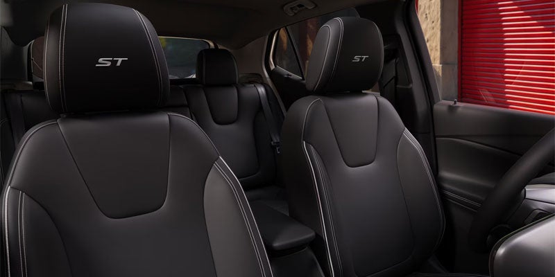 Black Buick interior Leather Seats