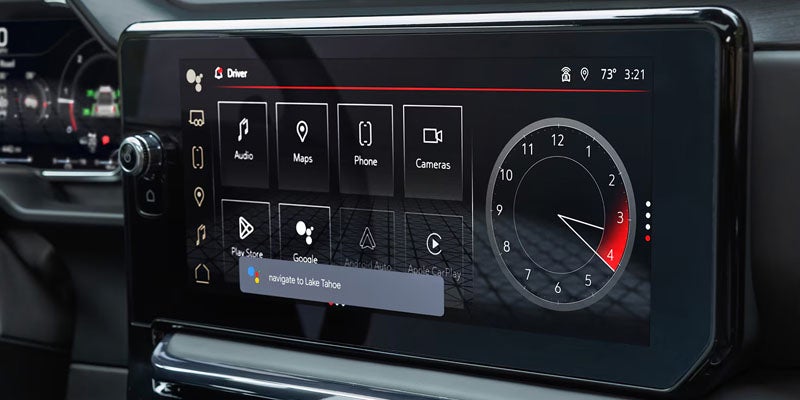 GMC Sierra 1500 front cabin technology features