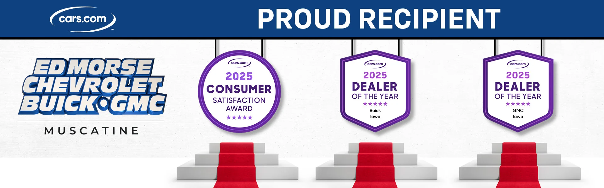 April 25 car.com awards at Ed Morse Buick GMC Muscatine IA in MUSCATINE IA.